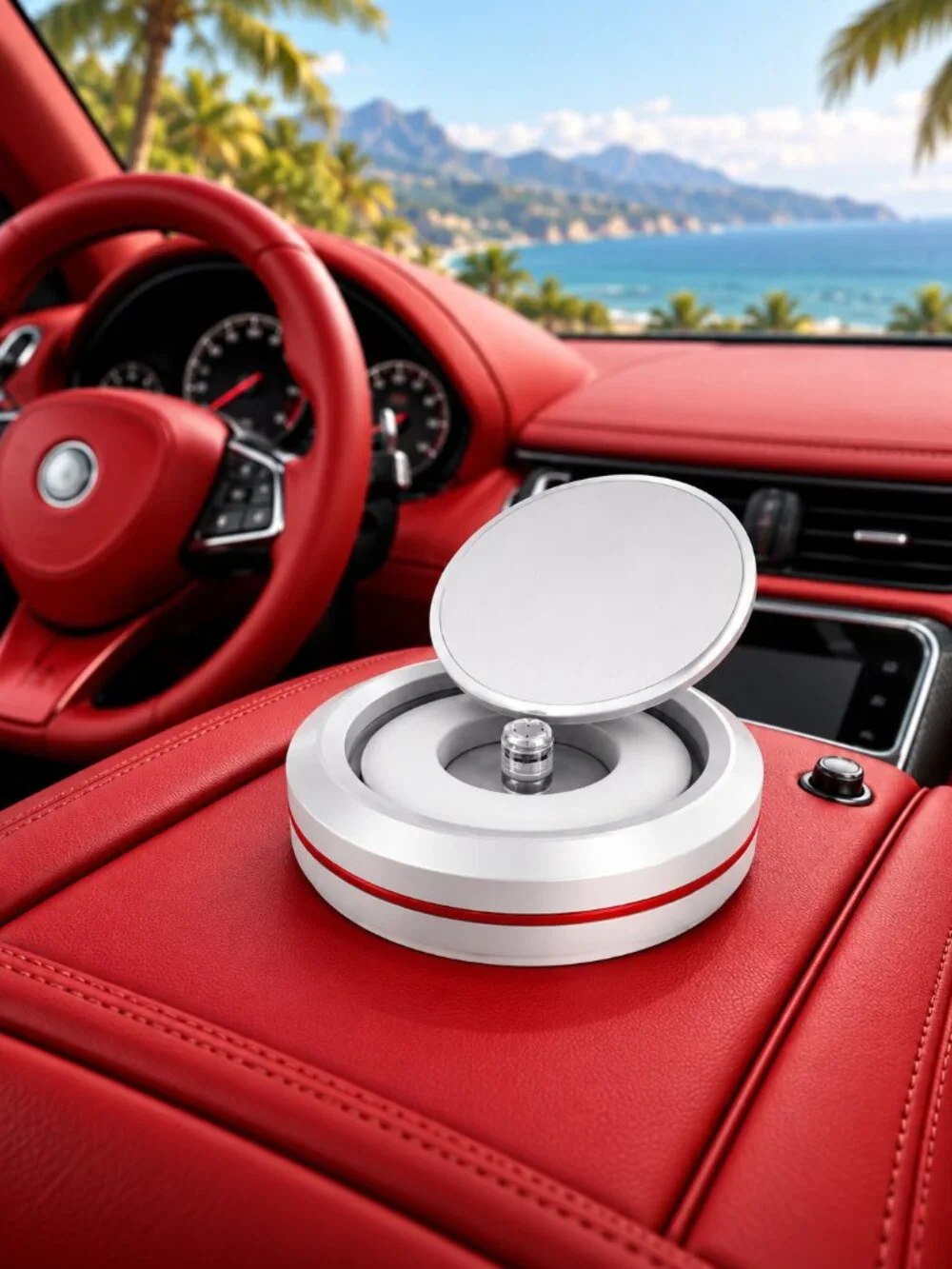 Redline Static Auto Diffuser - Matte White Aluminum